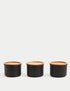Set of 3 Round Storage Jars